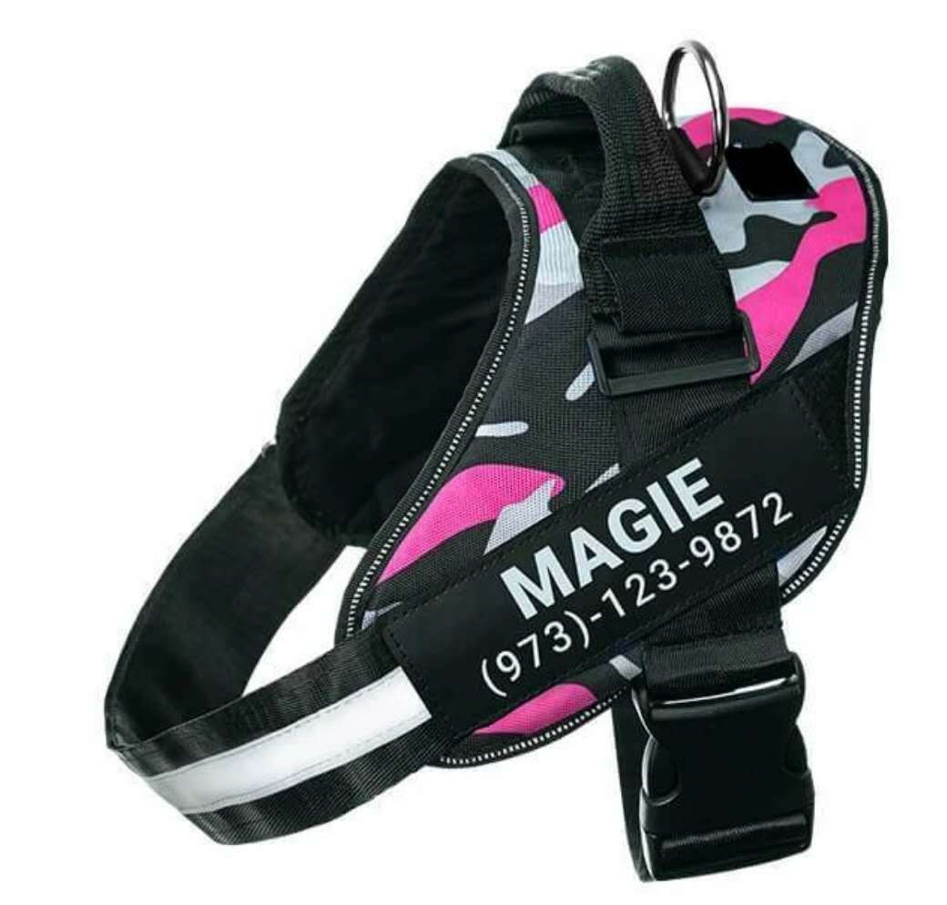 Custom Reflective No-Pull Dog Harness – Adjustable Breathable Harness for Small to Large Dogs