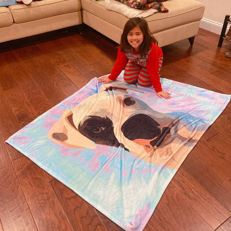 Pet Blankets Flannel Dog Blankets For Deep Sleep Thickening Cats