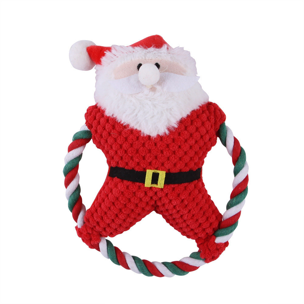 Pet Christmas Plush Toy – Gnawing and Chew Toy for Dog Anxiety Relief