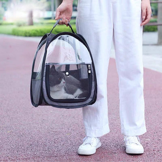 Pet Suitable Transparent Hand Cat Bag Foldable Portable