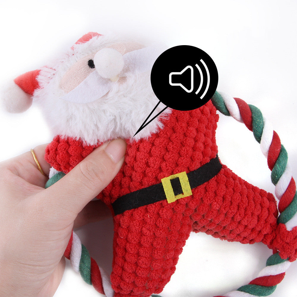 Pet Christmas Plush Toy – Gnawing and Chew Toy for Dog Anxiety Relief