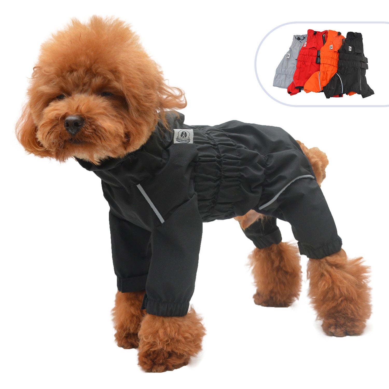 Outdoor Four Legged Dog Raincoat Pet Clothing