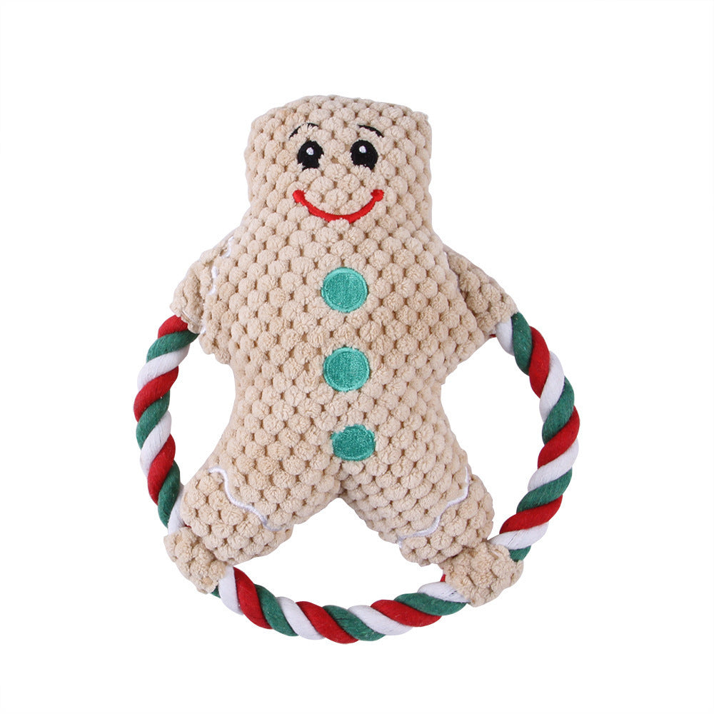 Pet Christmas Plush Toy – Gnawing and Chew Toy for Dog Anxiety Relief