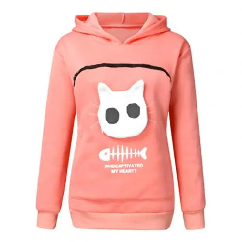 Cat Lovers' Hoodie with Cuddle Pouch