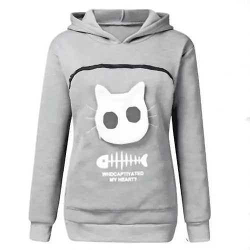 Cat Lovers' Hoodie with Cuddle Pouch