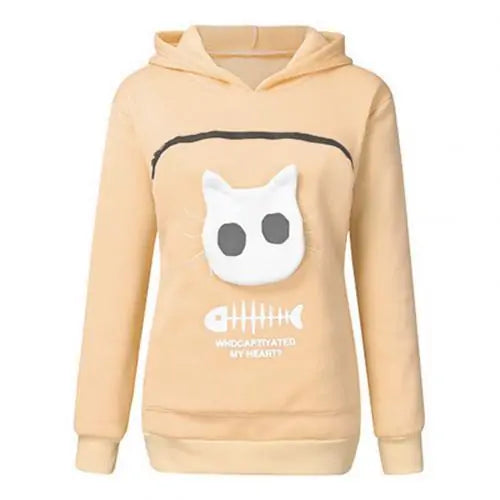 Cat Lovers' Hoodie with Cuddle Pouch