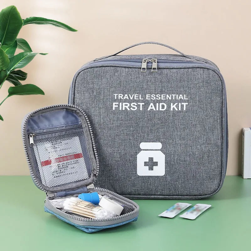 Large Capacity First Aid Kit Home/Travel Medicine Storage