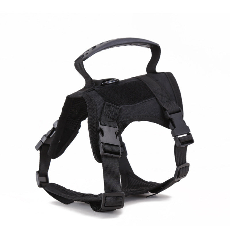 Tactical Cat Harness Small Dog Collar Adjustable 600D Nylon