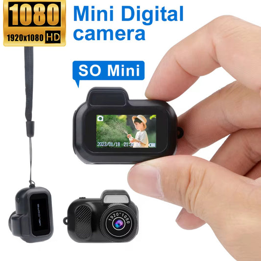 Mini Pet Camera with Screen – Portable 1080p HD Video Camera for Indoor and Outdoor Use