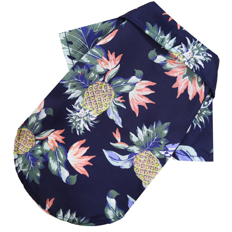 Hawaiian Beach Pineapple Shirt for Dogs and Cats – Spring and Summer Clothes for Small and Medium Pets